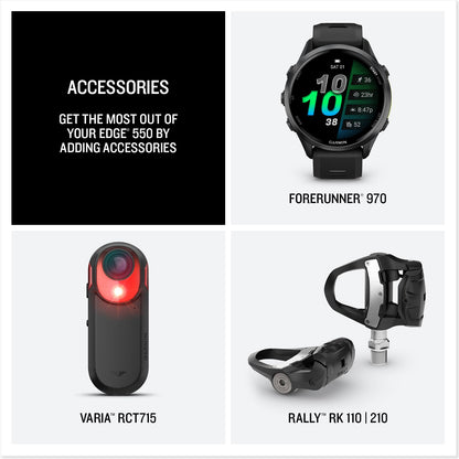 Garmin® Edge® 850, Compact GPS Cycling Computer, Vivid Color Touchscreen Display, Bike-Specific Mapping, Advanced Training and Performance Insights