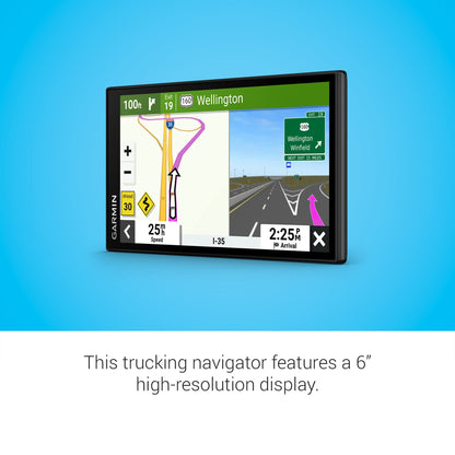 Garmin dezl OTR610, Large, Easy-to-Read 6" GPS Truck Navigator, Custom Truck Routing, High-Resolution Birdseye Satellite Imagery