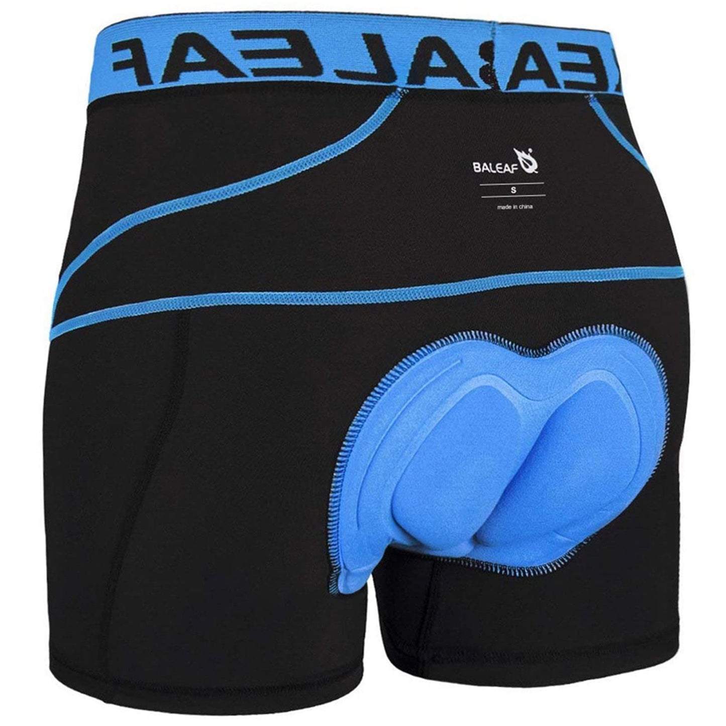 baleaf Cycling Shorts Mens Padded Undershorts Bike Short Mountain MTB Liner Riding Breathable Bicycle Underwear Blue XL