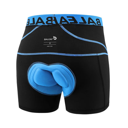baleaf Cycling Shorts Mens Padded Undershorts Bike Short Mountain MTB Liner Riding Breathable Bicycle Underwear Blue XL