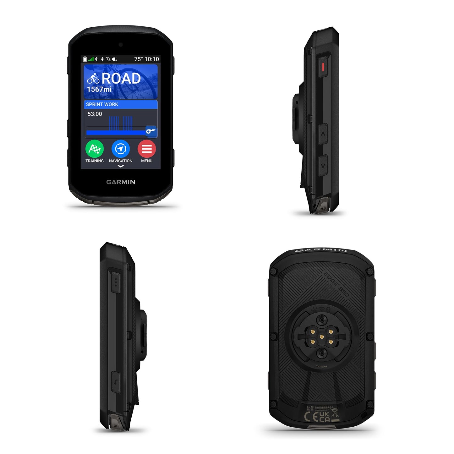 Garmin Edge 850, Compact GPS Cycling Computer, Vivid Color 2.7" Touchscreen Display, Bike-Specific Mapping, Advanced Training and Performance Insights Bundle
