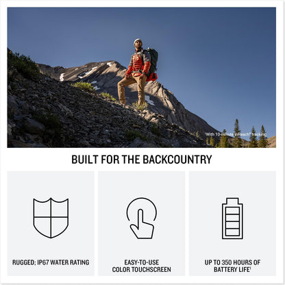 Garmin inReach Mini 3 Plus, Compact & Lightweight GPS handheld, 1.9" LCD touch display, Dedicated SOS trigger,up to 350hrs battery life, Weather Reports, Photo & voice messaging via satellite