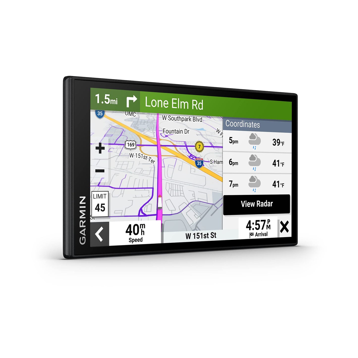 Garmin dezl OTR610, Large, Easy-to-Read 6" GPS Truck Navigator, Custom Truck Routing, High-Resolution Birdseye Satellite Imagery