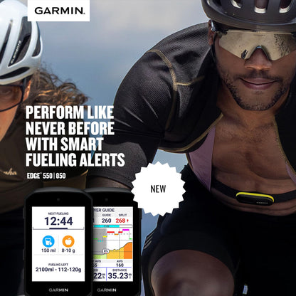 Garmin Edge 850, Compact GPS Cycling Computer, Vivid Color 2.7" Touchscreen Display, Bike-Specific Mapping, Advanced Training and Performance Insights Bundle