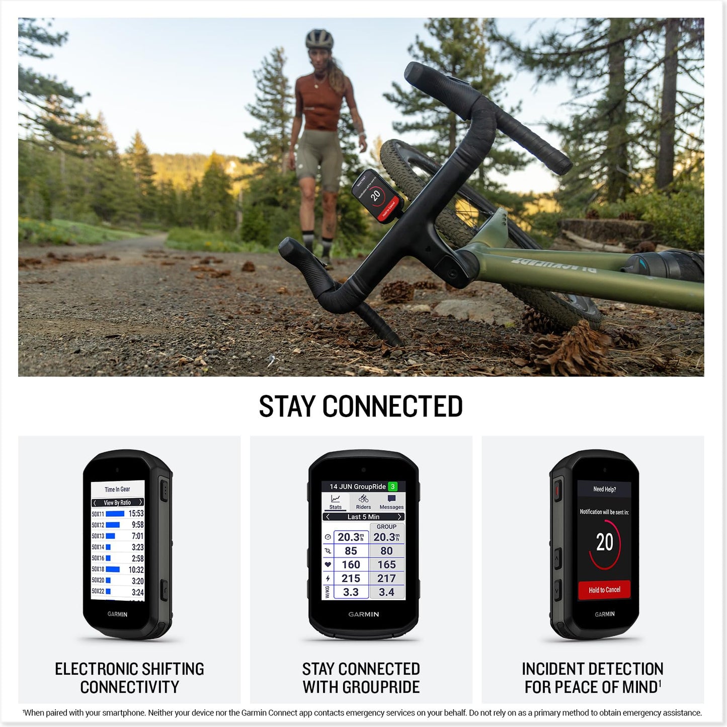 Garmin® Edge® 850, Compact GPS Cycling Computer, Vivid Color Touchscreen Display, Bike-Specific Mapping, Advanced Training and Performance Insights
