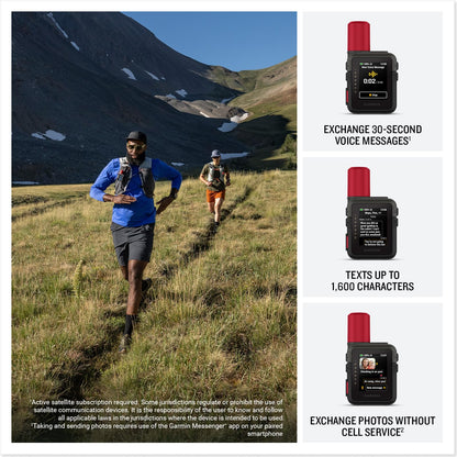 Garmin inReach Mini 3 Plus, Compact & Lightweight GPS handheld, 1.9" LCD touch display, Dedicated SOS trigger,up to 350hrs battery life, Weather Reports, Photo & voice messaging via satellite